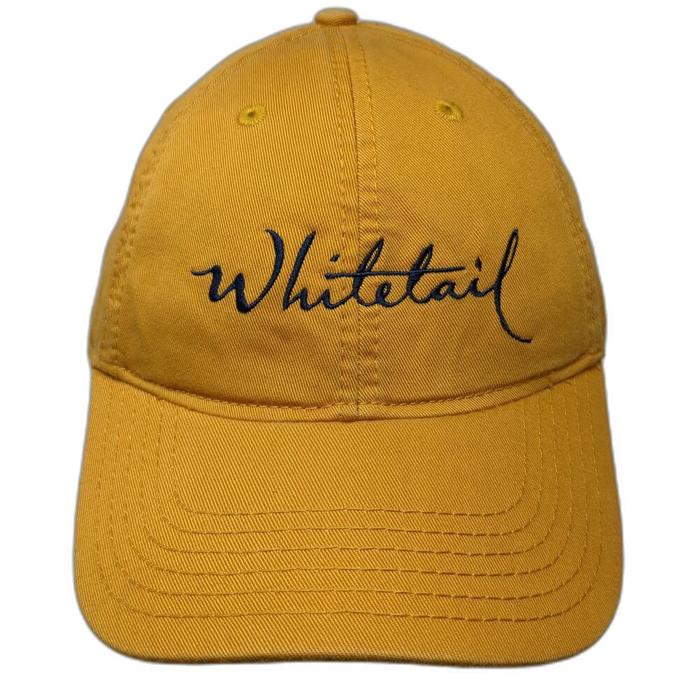 Legacy Baseball Cap Yellow One Size Whitetail Embroidered Slideback Cotton Hat